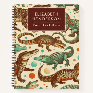 Cuaderno Selvas de lagarto vintage
