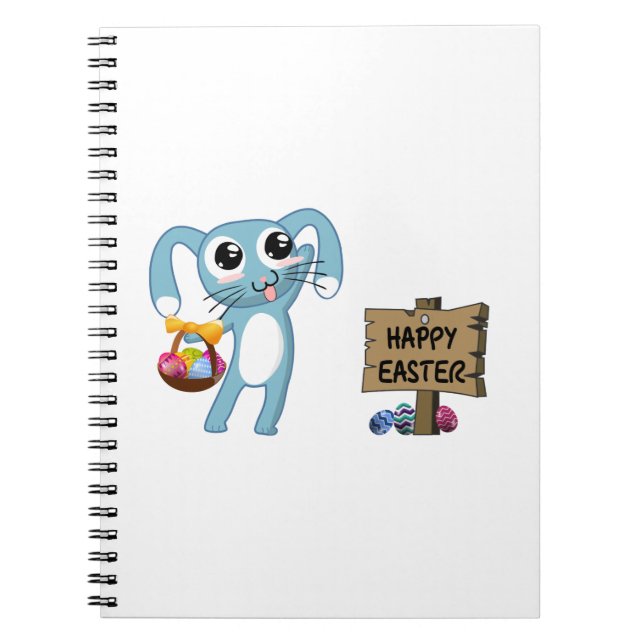 Cuaderno Semana Santa Bunny desea feliz Pascua (Frente)