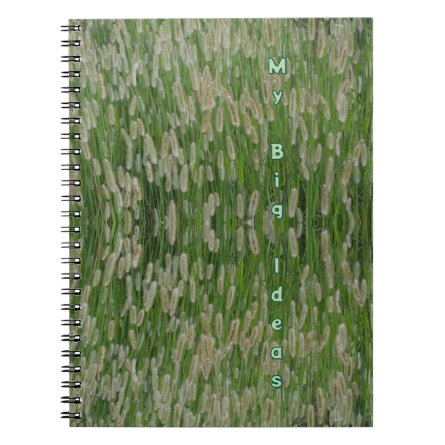 Cuaderno Semillas de gramíneas verdes altas (Frente)