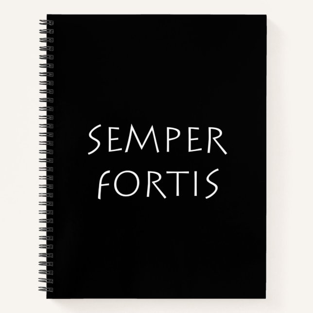 Cuaderno Semper fortis (Anverso)