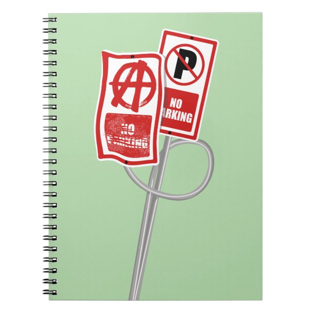 Cuaderno señal de anarquía sin aparcamiento (Frente)