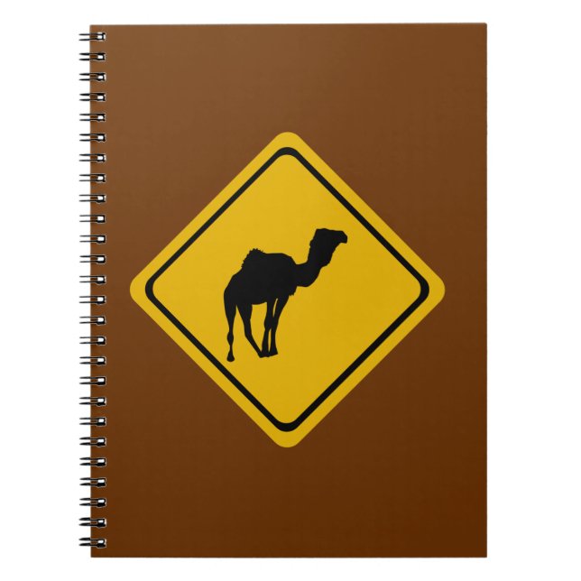 Cuaderno señal de carretera de camello (Frente)