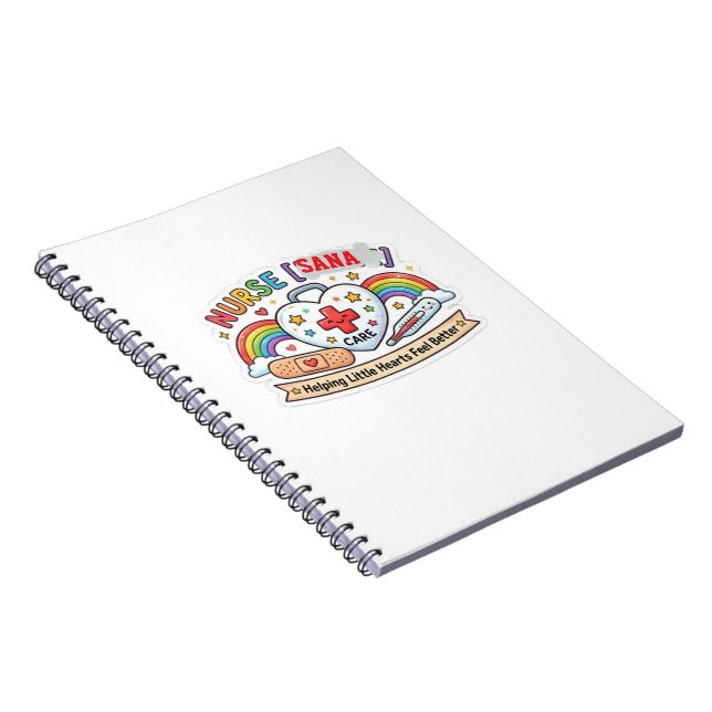 Cuaderno señal de enfermera de Little Hearts First-Aid Comp (Lado Derecho)