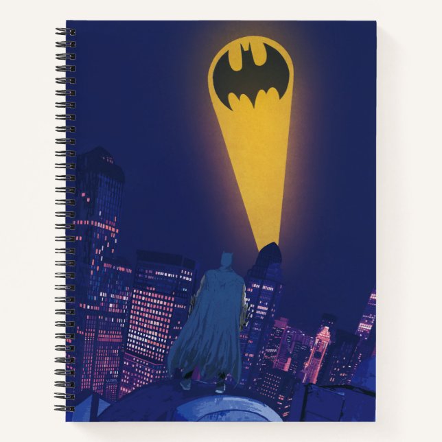 Cuaderno Señal de murciélago sobre Gotham (Anverso)
