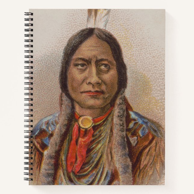 Cuaderno Señales de humo: El jefe indio lakota está sentado (Anverso)