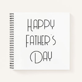 Cuaderno Sencilla Caligrafía de Feliz Día del Padre