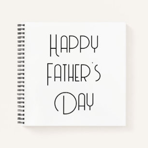 Cuaderno Sencilla Caligrafía de Feliz Día del Padre