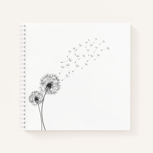 Cuaderno Sencilla Dandelia Minimalista | Portátil (Anverso)