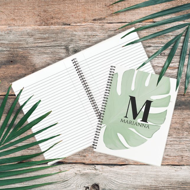 Cuaderno Sencilla Moda de estilo Tropical Palm Leaves Verde (Subido por el creador)