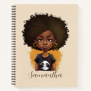 Cuaderno Sencilla mujer africana