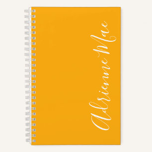 Cuaderno Sencillamente Elegante azafrán amarillo personali