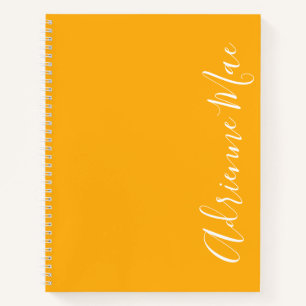 Cuaderno Sencillamente Elegante azafrán amarillo personali