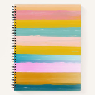 Cuaderno Sencillas bandas de acuarela abstractas simples en