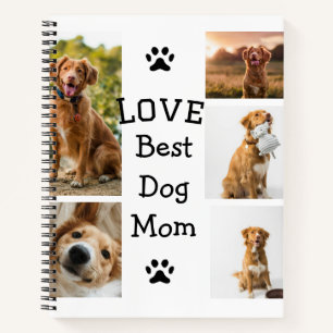 Cuaderno Sencillo collage de fotos de animales coloridos co