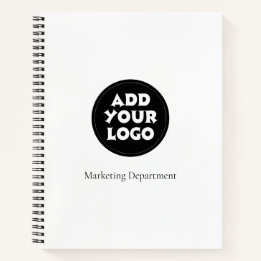 Cuaderno Sencillo con Logotipo y Texto de Empresa