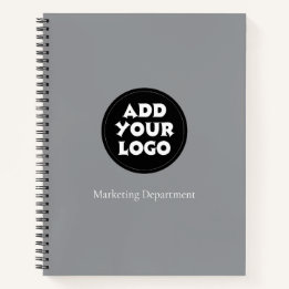 Cuaderno Sencillo con Logotipo y Texto de Empresa