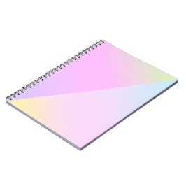 Cuaderno Sencillo degradado de color arcoiris moderno