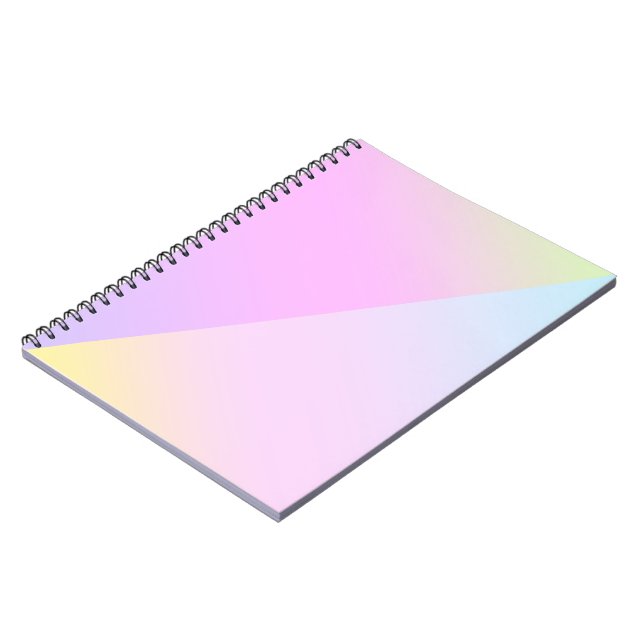 Cuaderno Sencillo degradado de color arcoiris moderno (Lado Izquierdo)