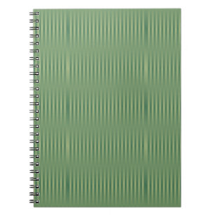 Cuaderno Sencillo degradado verde de salvia de oliva de épo