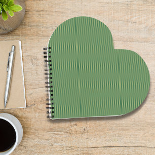 Cuaderno Sencillo degradado verde de salvia de oliva de épo