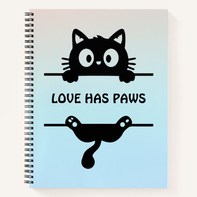Cuaderno sencillo diario | mamá de gato | papá de  (Anverso)