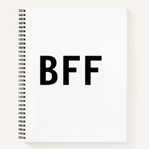 Cuaderno Sencillo minimalista BFF mejores amigos familia no