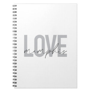 Cuaderno Sencillo, moderno, urbano, diseño fresco Love Memp