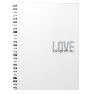 Cuaderno Sencillo, moderno, urbano, genial diseño Love Ariz