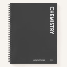 Sencillo monogramado Química gris oscuro