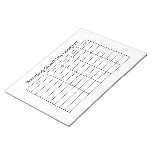 Cuaderno Sencillo para Lista de Invitados de Boda