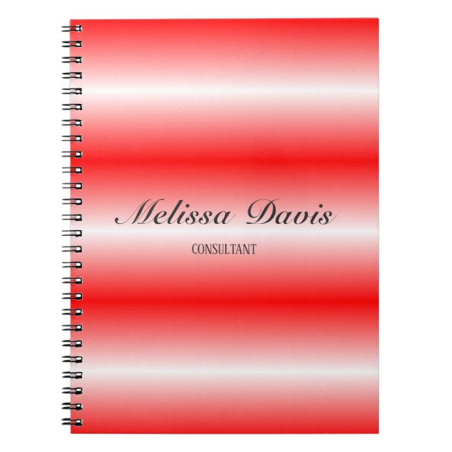 Cuaderno Sencillo rojo brillante (Frente)