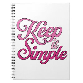 Cuaderno Sencillo (Rosa)