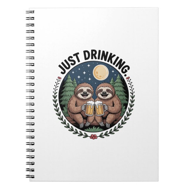 Cuaderno Senderismo con equipo de bebidas (Frente)