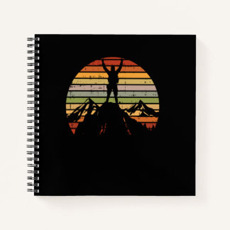 Cuaderno Senderismo de Montaña Viaje Retro Montañero Montañ