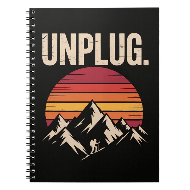 Cuaderno Senderismo en la Montaña Desconectar (Frente)