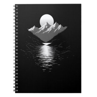 Cuaderno Senderismo en montaña Lago escénico Paisaje natura