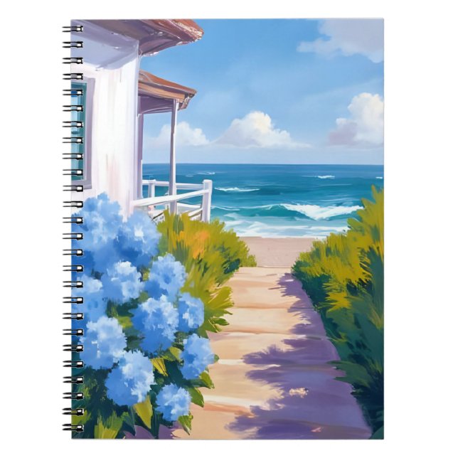 Cuaderno Sendero de la playa de Cape Cod | Pintura costera  (Frente)