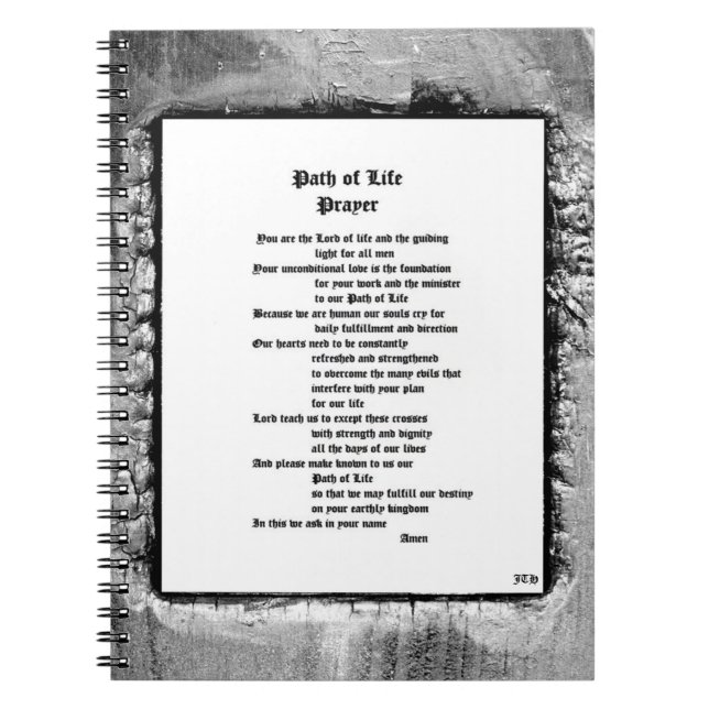 Cuaderno Sendero de la plegaria de la vida (Frente)