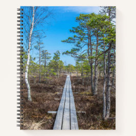 Cuaderno Sendero de madera sobre pantano