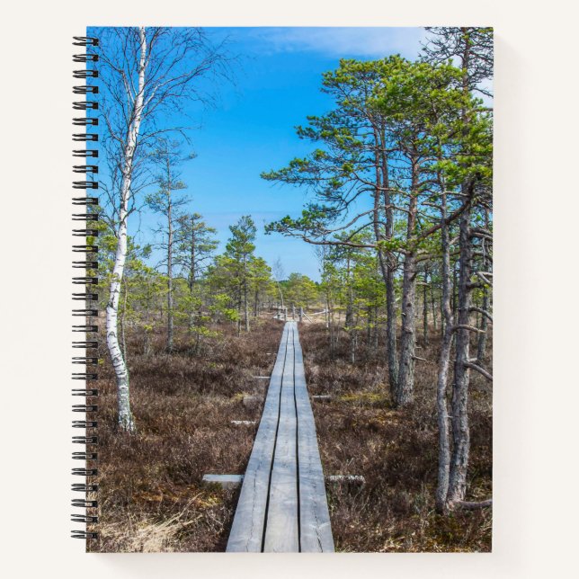 Cuaderno Sendero de madera sobre pantano (Anverso)