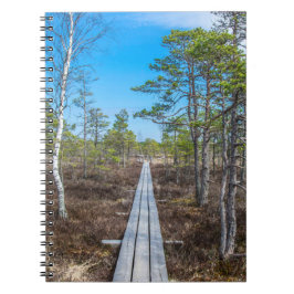 Cuaderno Sendero de madera sobre pantano