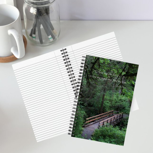 Cuaderno Sendero en la selva cita de John Muir (In Situ)