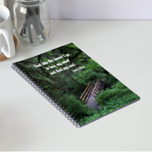 Cuaderno Sendero hacia la selva cita de John Muir