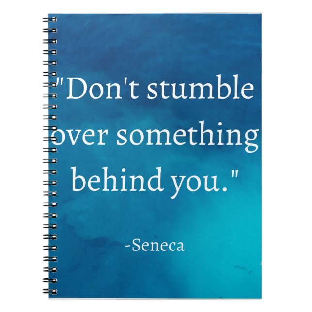 Cuaderno Seneca: Enfoque hacia adelante, no tropiezos en el (Frente)