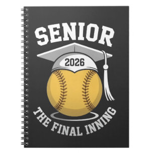 Cuaderno Senior La Graduación Final Inning 2026 De Softball