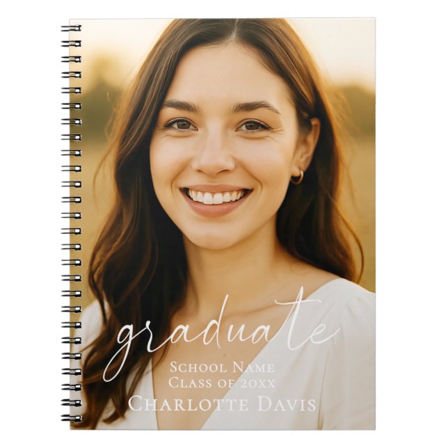 Cuaderno Senior year graduation photo script (Frente)