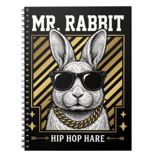 Cuaderno Señor Conejo Ritmo Hip Hop Liebre Tote (Frente)