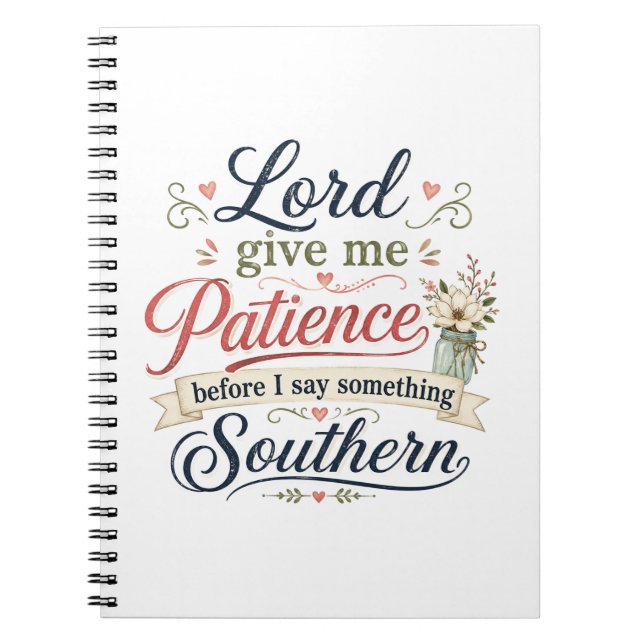 Cuaderno Señor dame paciencia..... (Frente)