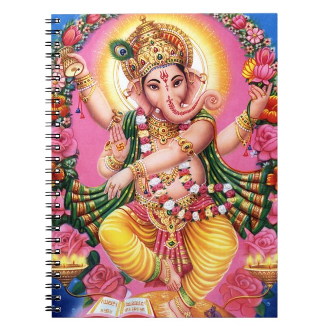 Cuaderno Señor Ganesha del baile (Frente)