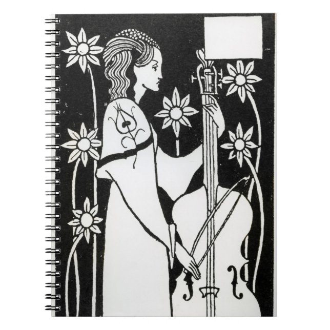 Cuaderno Señora con el violoncelo, "del ` del d'Arthur de (Frente)